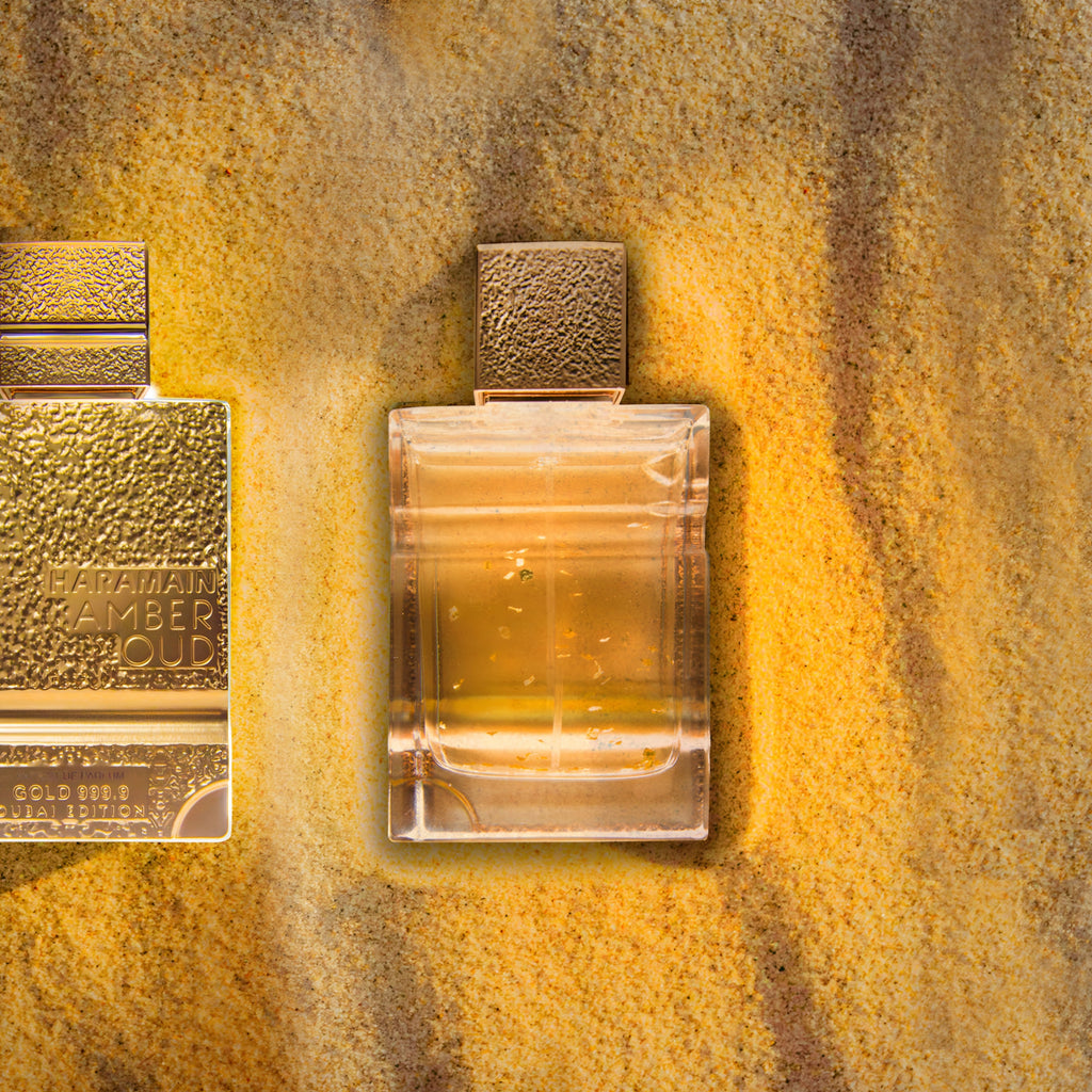 Al Haramain Amber Oud Gold 999.99 Dubai Edition parfume 100 ml nærbillede