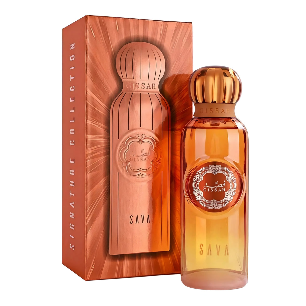 Gissah Sava Eau de Parfum 200 ml flaske og æske