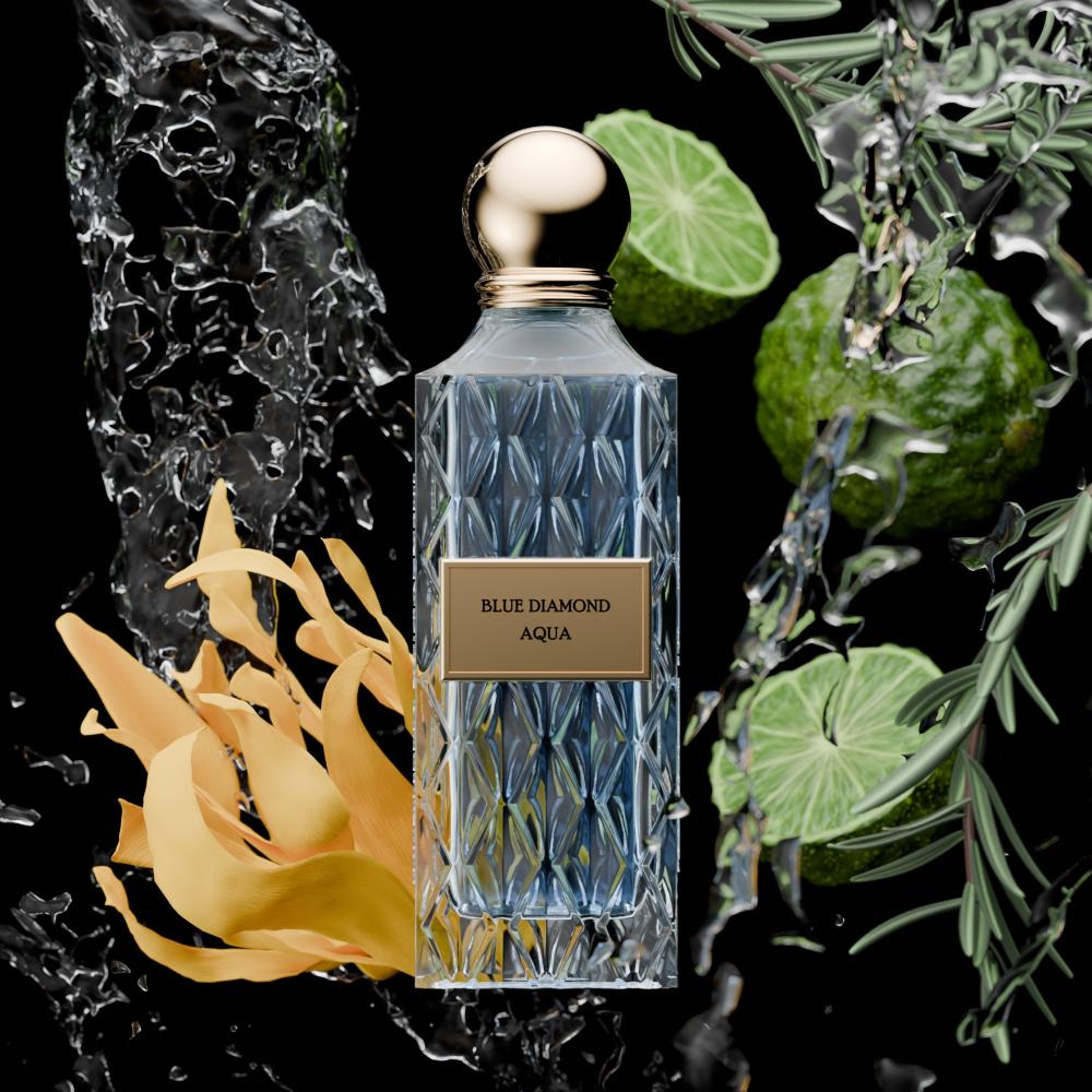Ibrahim Al Qurashi Blue Diamond Aqua 150 ml – billede 3
