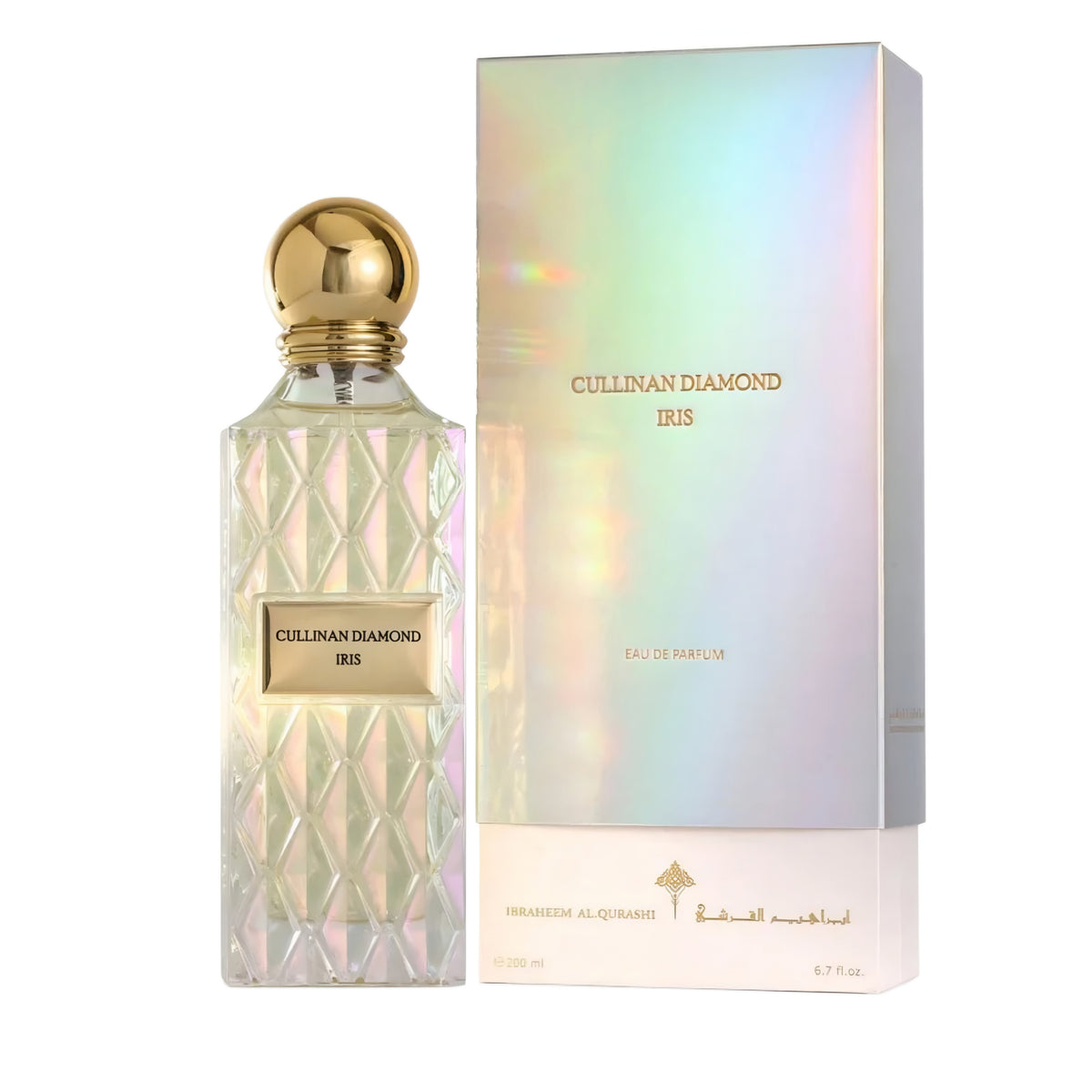 Ibrahim Al Qurashi Cullinan Diamond Iris parfume 150 ml flaske og æske