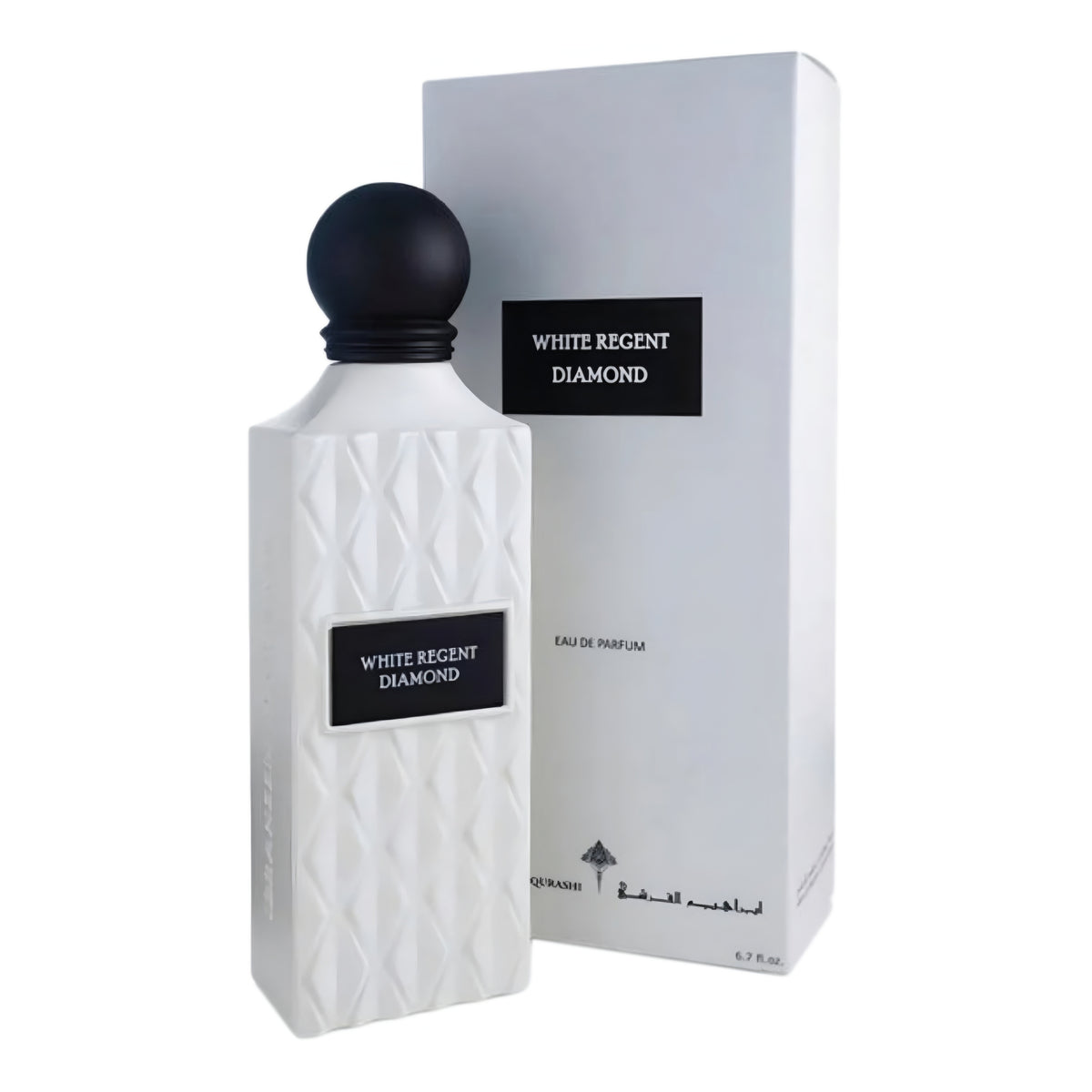 Ibrahim Al Qurashi White Regent Diamond parfume 150 ml flaske og æske